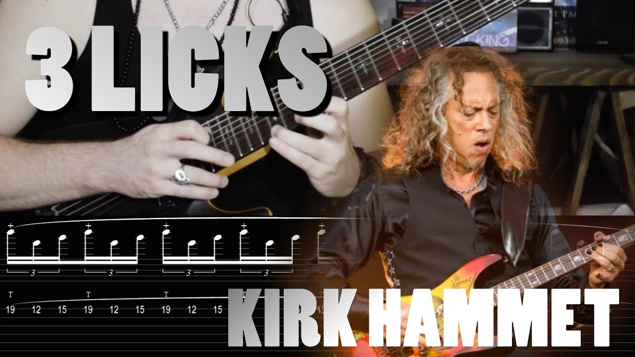 TUTORIAL // 3 Licks de KIRK HAMMET