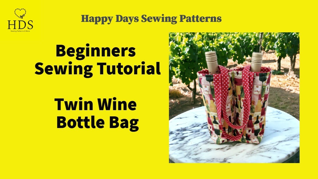 Twin Wine Bottle Bag Tutorial Master Copy 2023