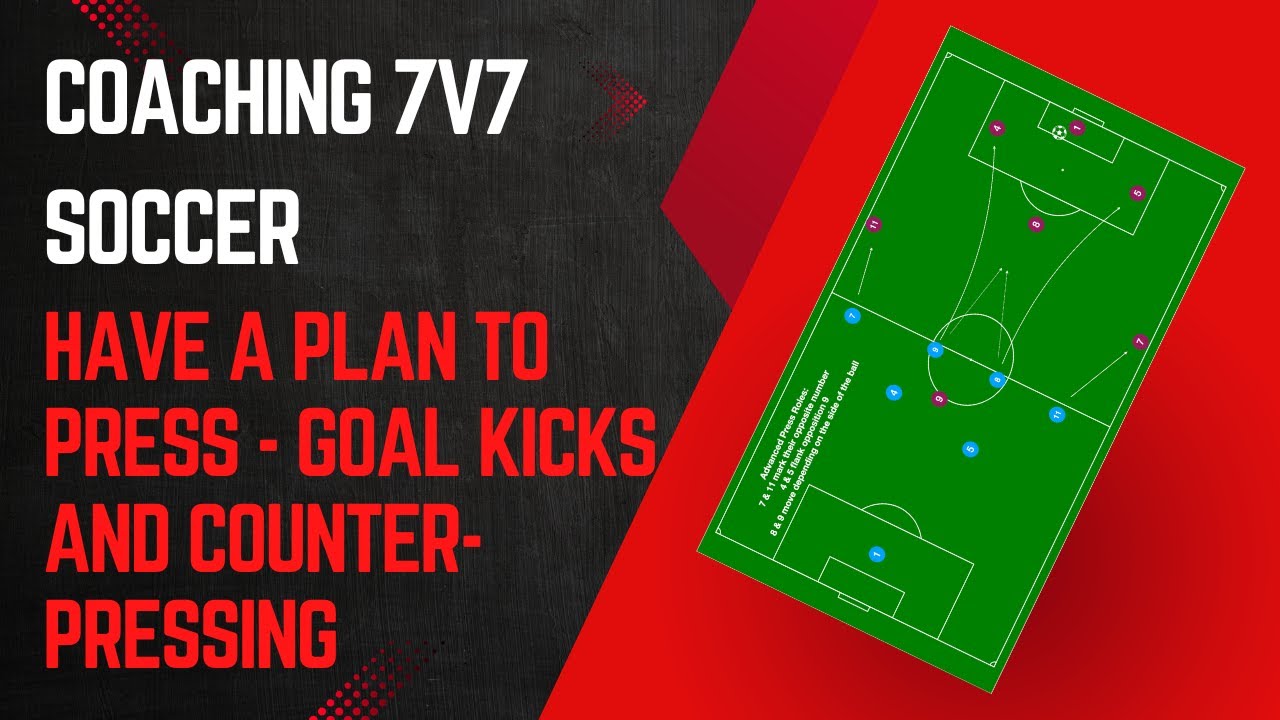 Learning to Press in 7v7 Soccer - Goal kicks, distributions, and counter-pressing. Ep. 11