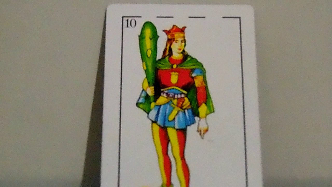 SOTA DE BASTOS ( DAMA DE BASTOS ) BARAJA ESPAÑOLA CAP 11