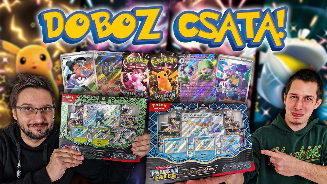 Pokémon Paldean Fates Prémium Doboz Csata | SCH vs FCH