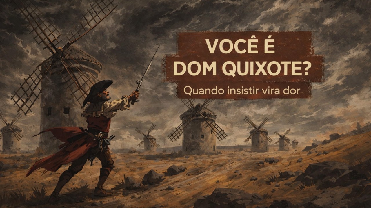 Você é Dom Quixote? Quando insistir vira dor