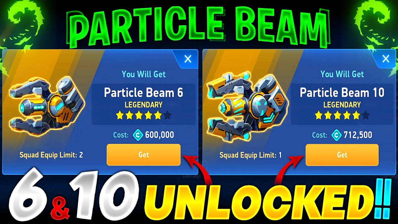 I BOUGHT PARTICLE BEAM 6 & 10 🤩🔓 || MECH ARENA || HRG ||