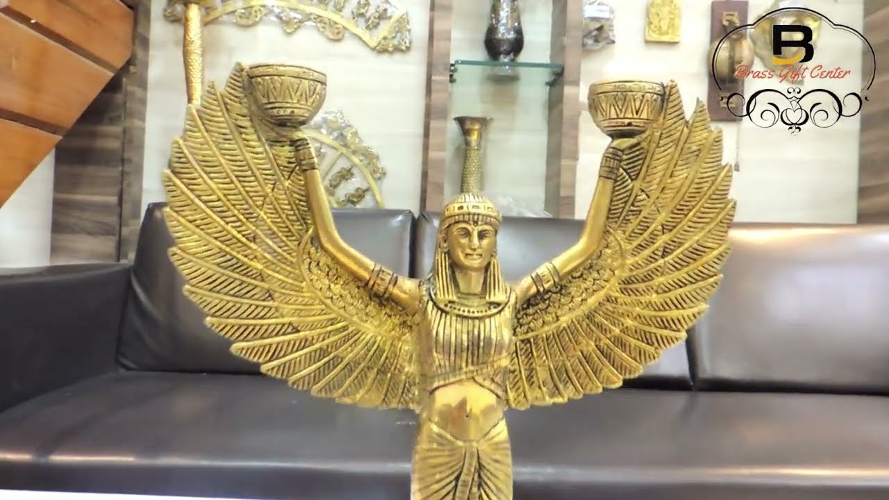 Brass Egyptian Mummy Candle Holder (BS1281 A)