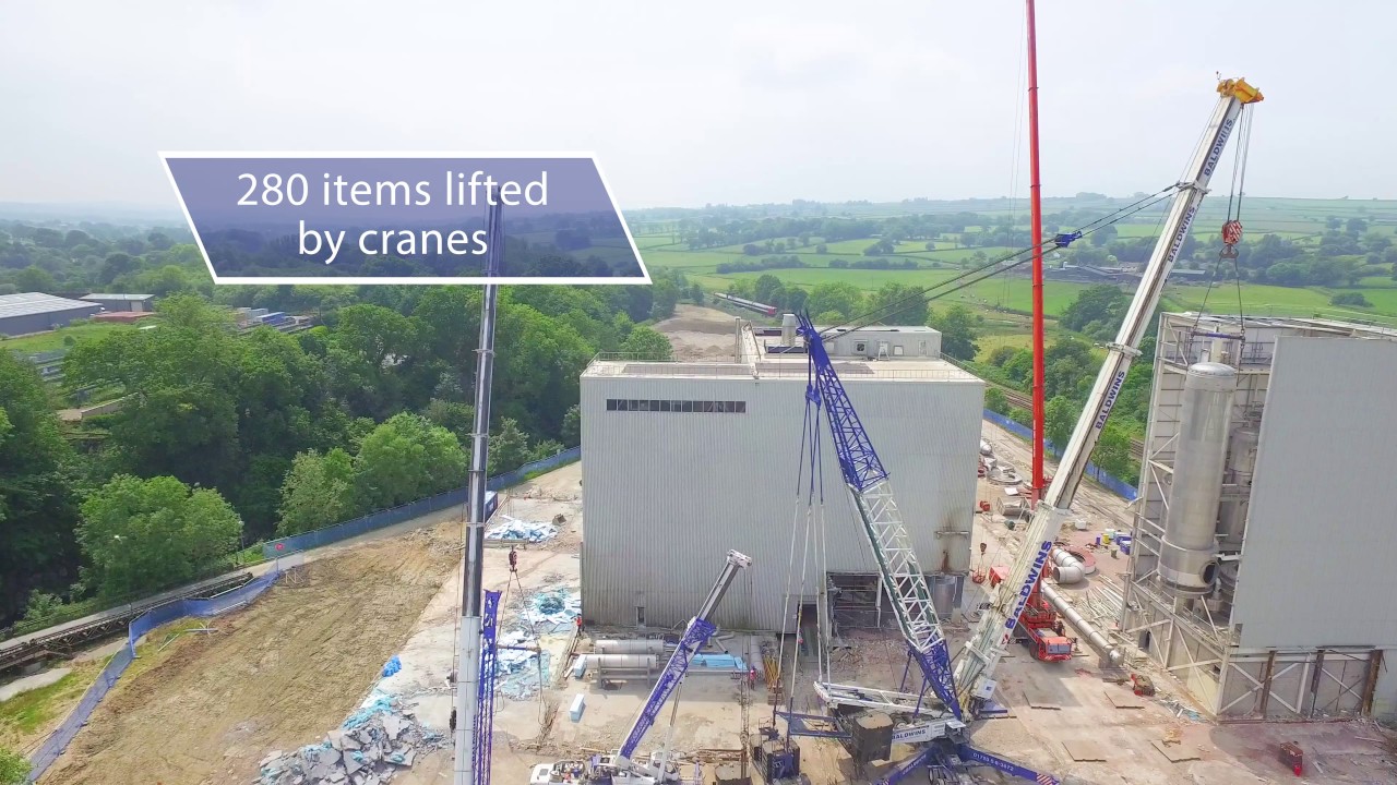 Drone Film : Demolition Company Three Cranes To Tease Tower Insides Out