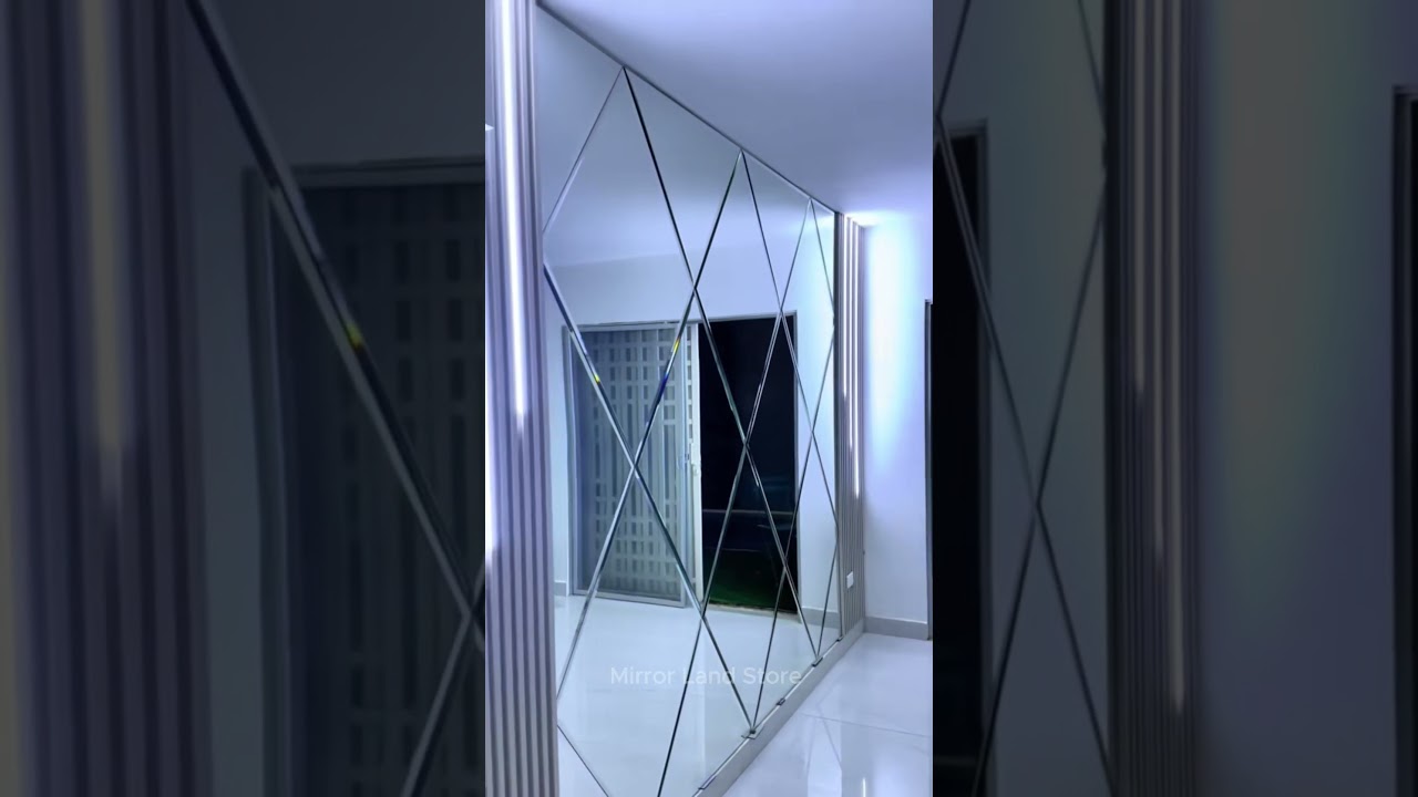 Beveled Wall Mirrors from Mirror Land Store.#DiamondCutMirrors #MirrorWallDesign #LuxuryInteriors