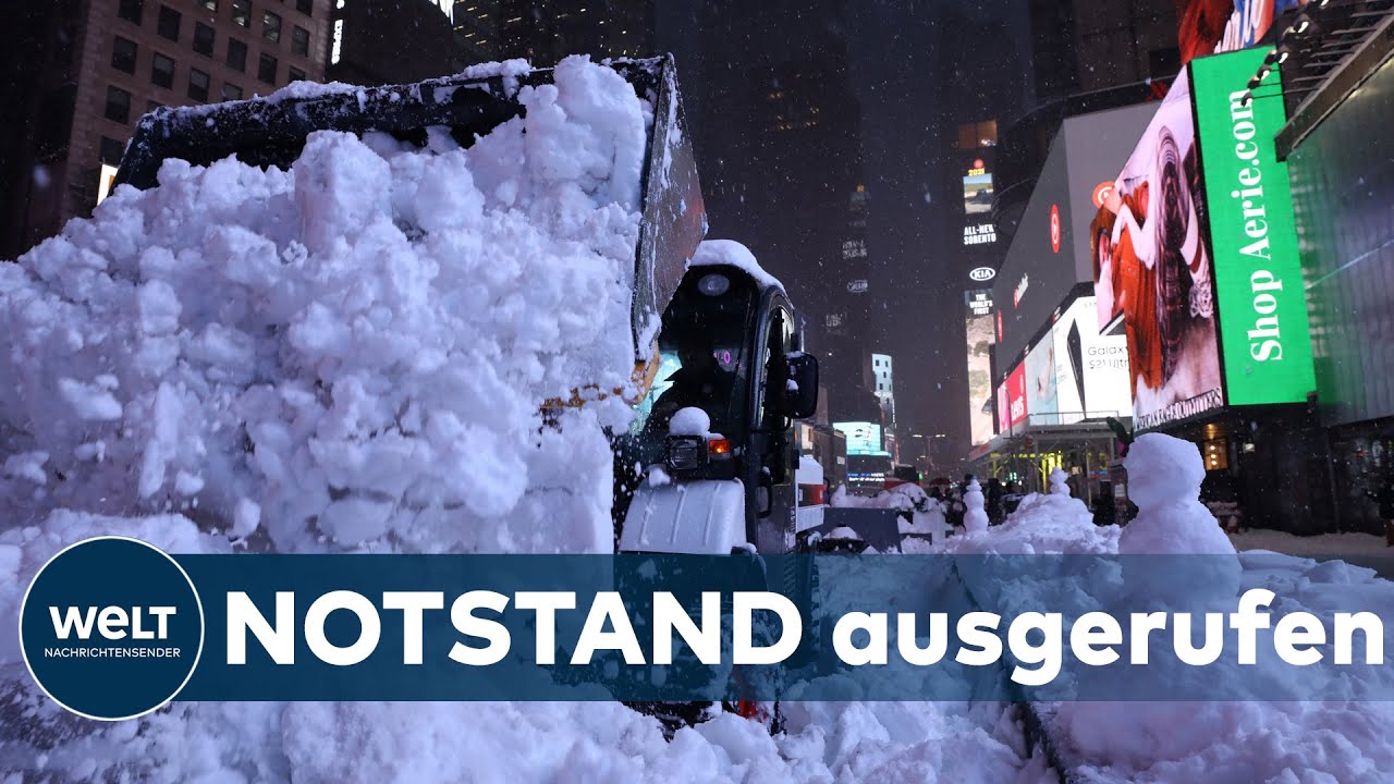 BLIZZARD TRIFFT NEW YORK: Schneesturm tobt - Die amerikanische Urangst vor dem Schnee