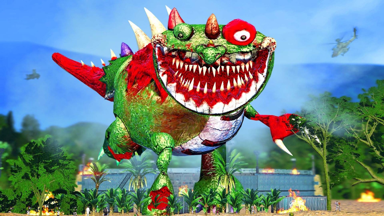 Cursed Pianosaurus หลบหนีออกจากสวนสัตว์ !!!