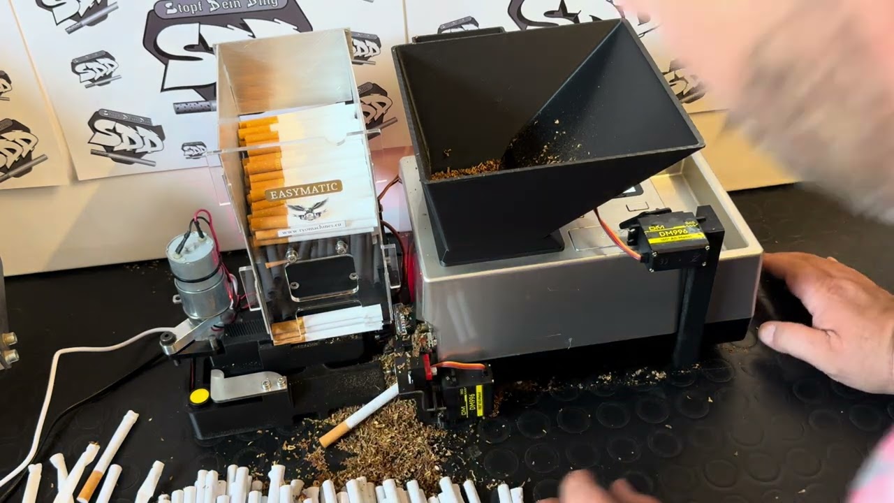 Easymatic Auto 2 Test Powermatic 3 PM3 vollautomatische Stopfmaschine Zigarettenstopfmaschine