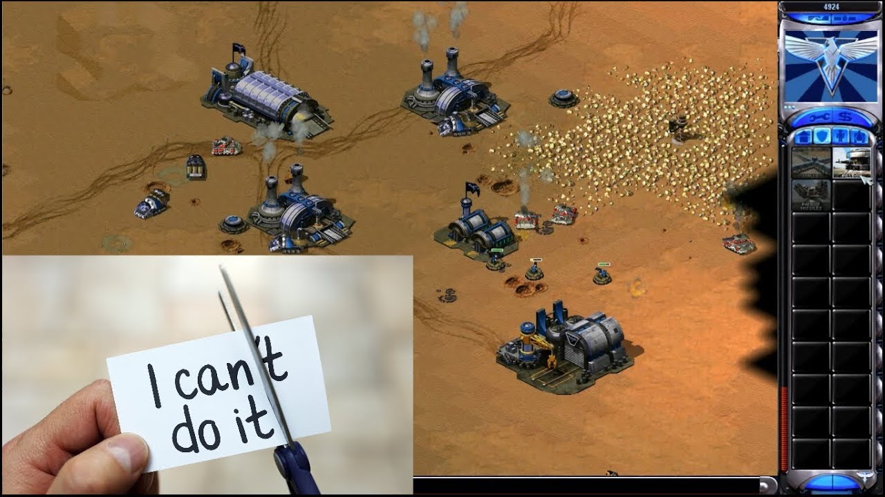 Red Alert 2 Yuri's Revenge - Allied vs Soviet 1 vs 1 Match on the map Tour of Egypt