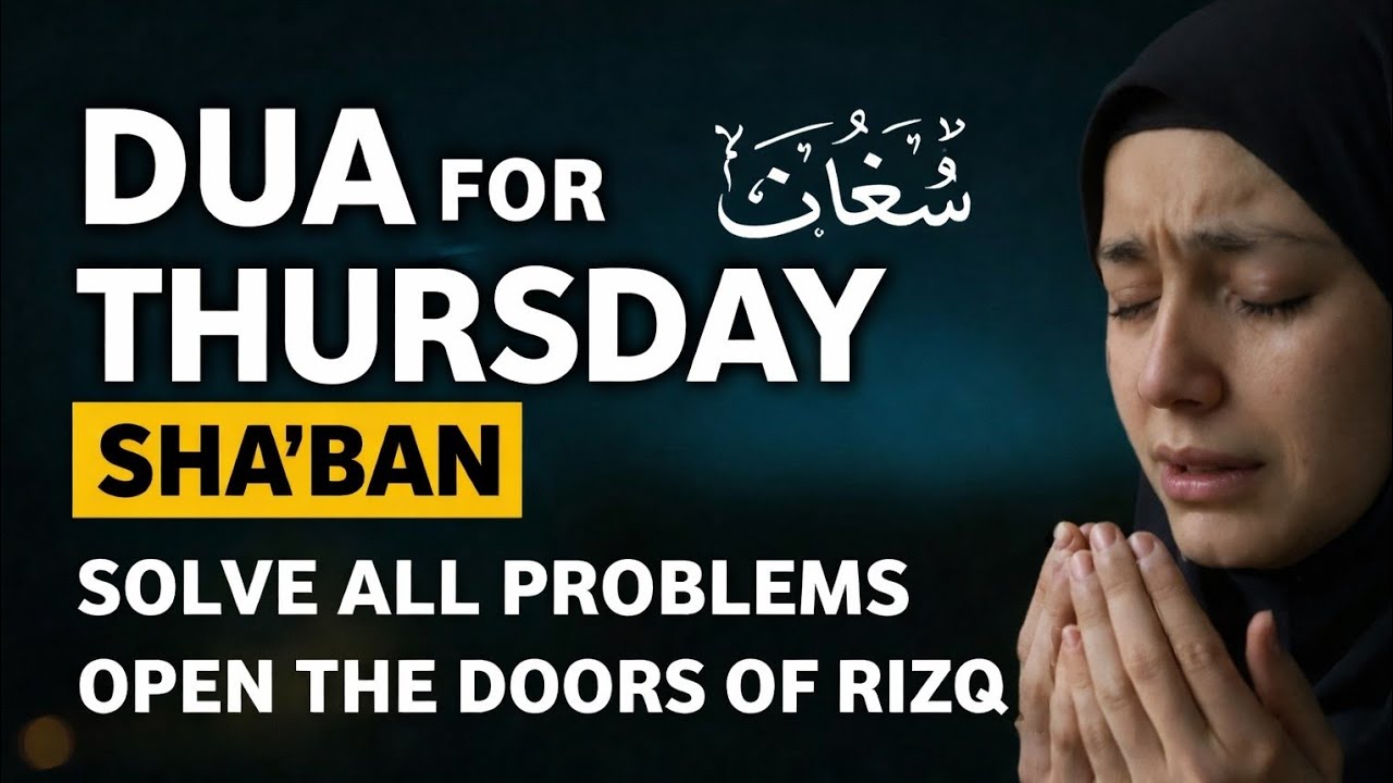 THURSDAY DUA | To Open: The Door of Rizq, Remove Hardships & Worries