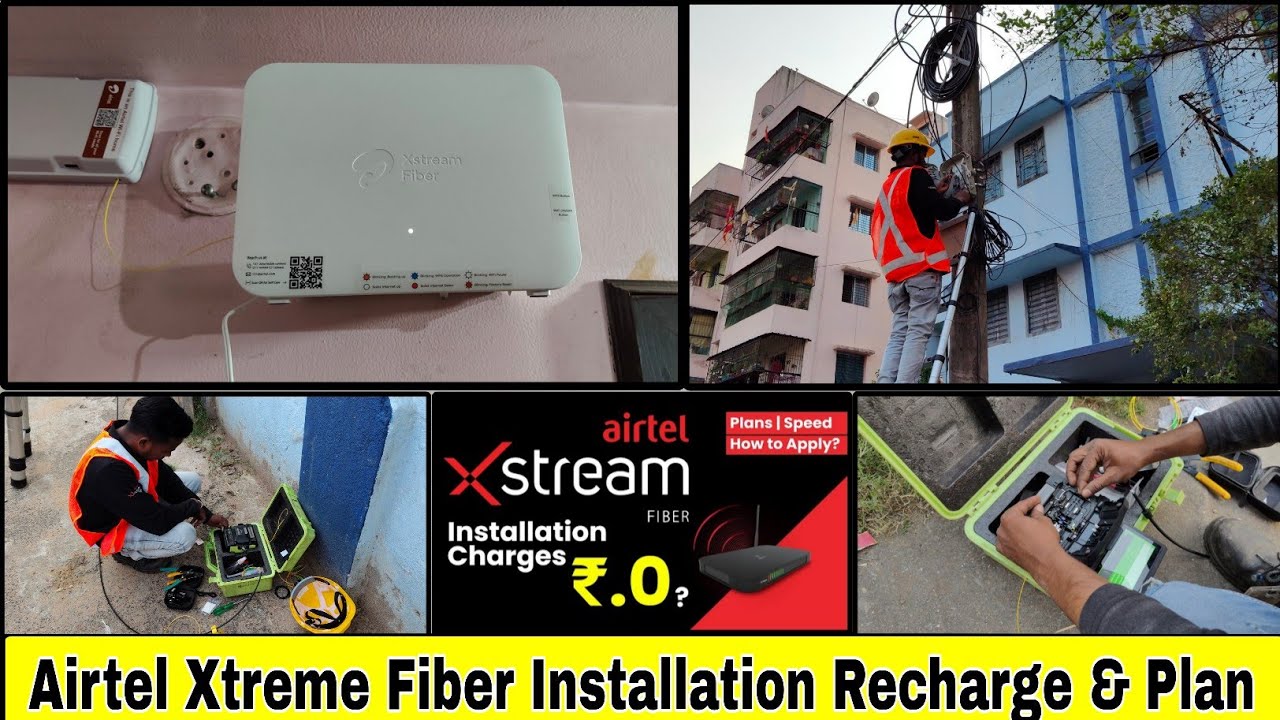 Airtel Xtreme Fiber Quality Of Installation Wi-Fi 6 Router Full details Video..#wifi #internet