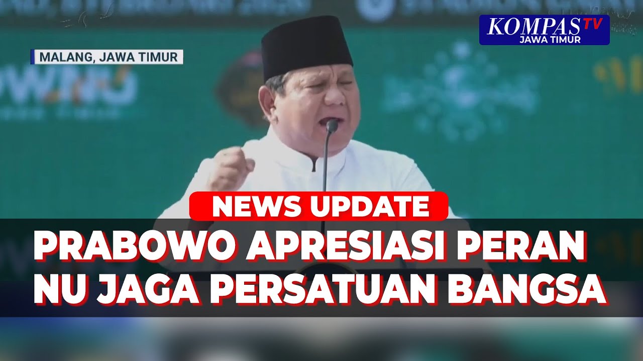 Harlah 1 Abad NU, Prabowo Apresiasi Peran NU Jaga Persatuan Bangsa