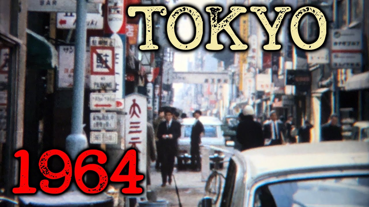 Tokyo in 1964 – Rare 8mm Footage – Vintage Japan Street Life