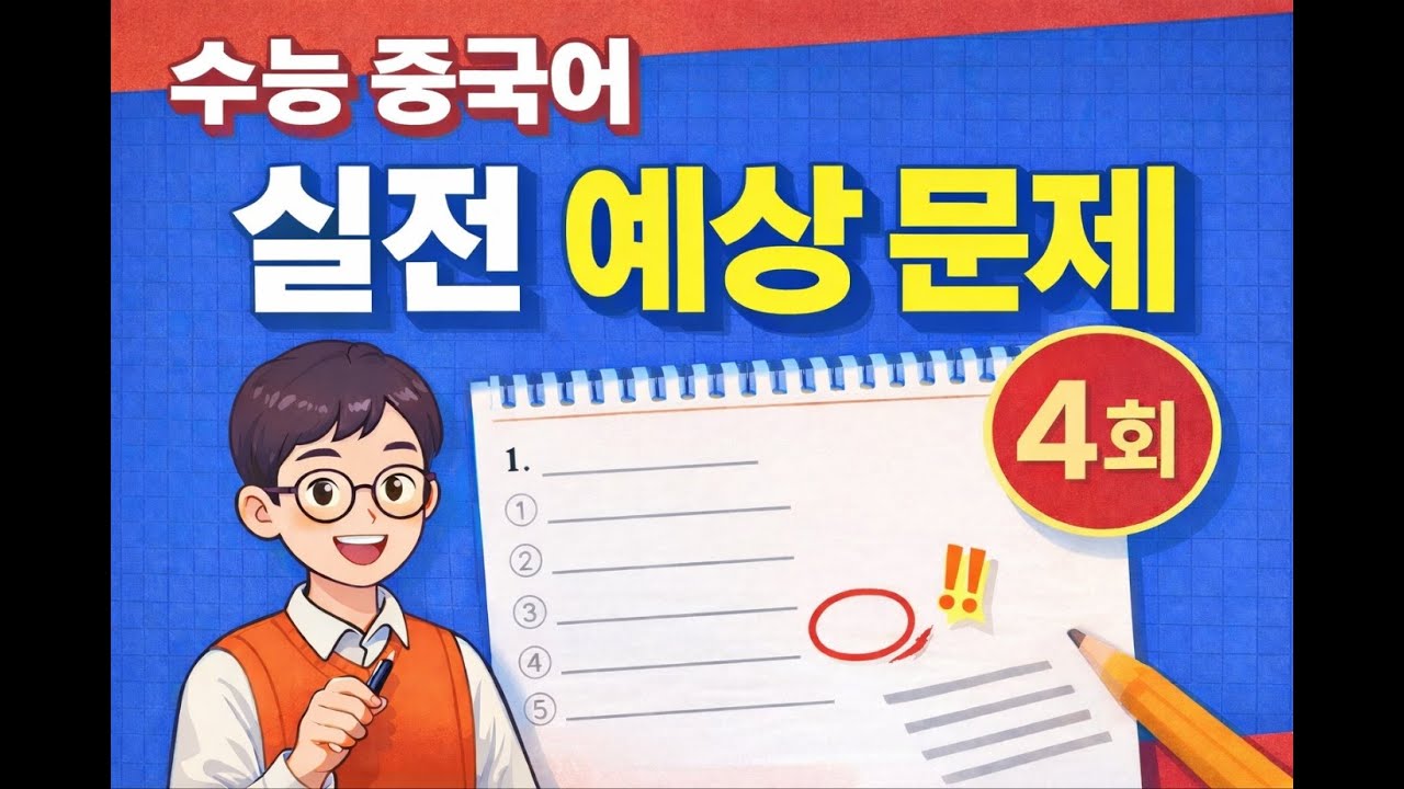 수능 중국어 실전 예상 문제 4회 | 시간아 중국어