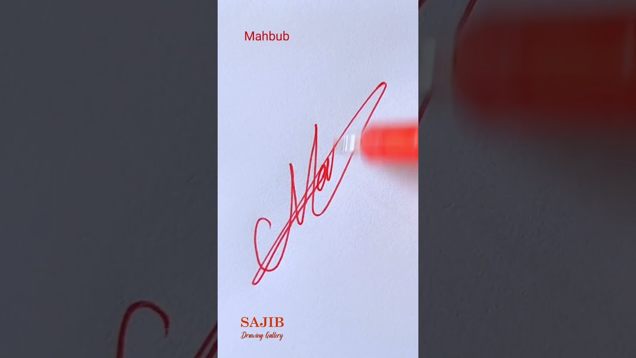 Mahbub ✍️ #calligraphy #design #signature