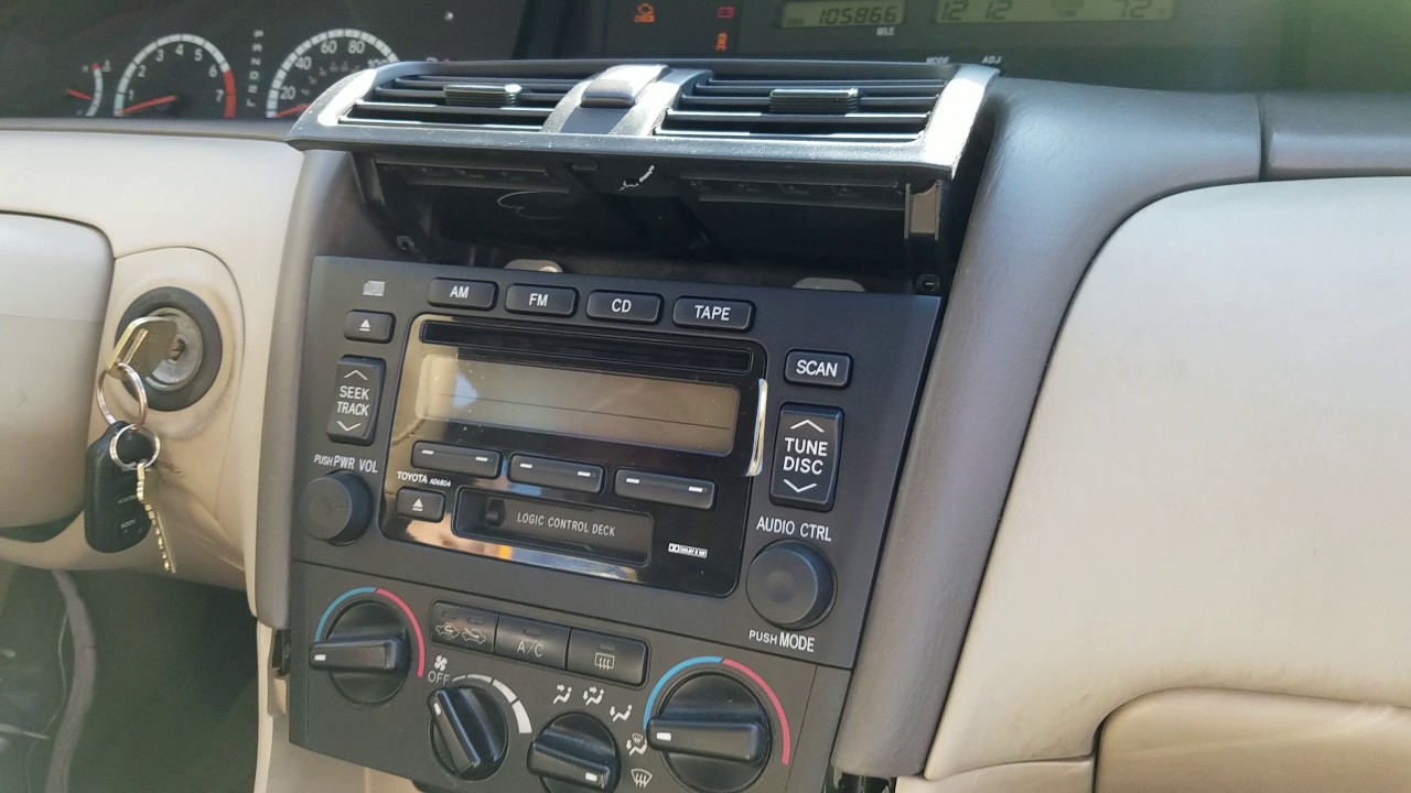 How to Remove Radio / CD player from Toyota Avalon 2001 for Repair.