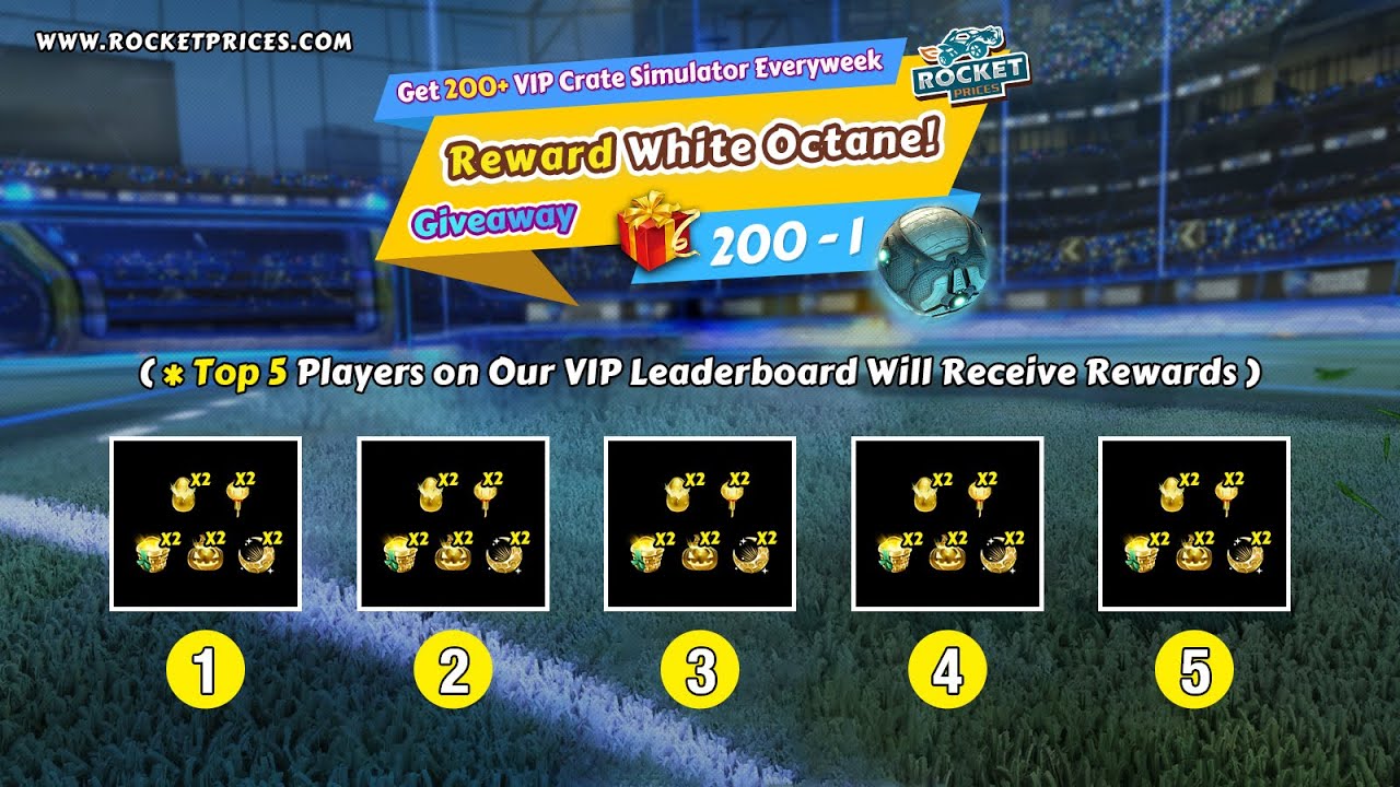 🔥Win 50x FREE Rocket League Golden Crates | RocketPrices.Com Giveaway 200-1