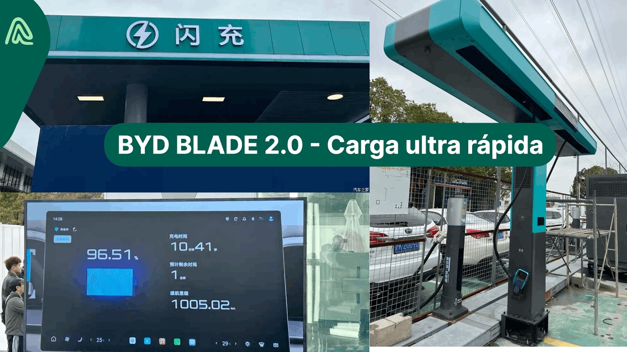 Batería BYD Blade 2.0 | Redefinen el estándar de potencia carga rápida en un vehículo eléctrico