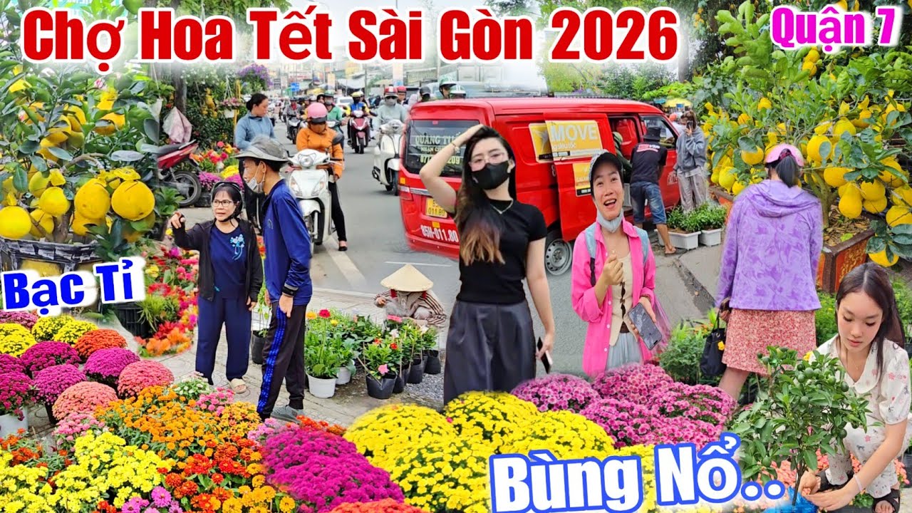 Bùng Nổ..Chợ Hoa Tết Sài Gòn 2026 