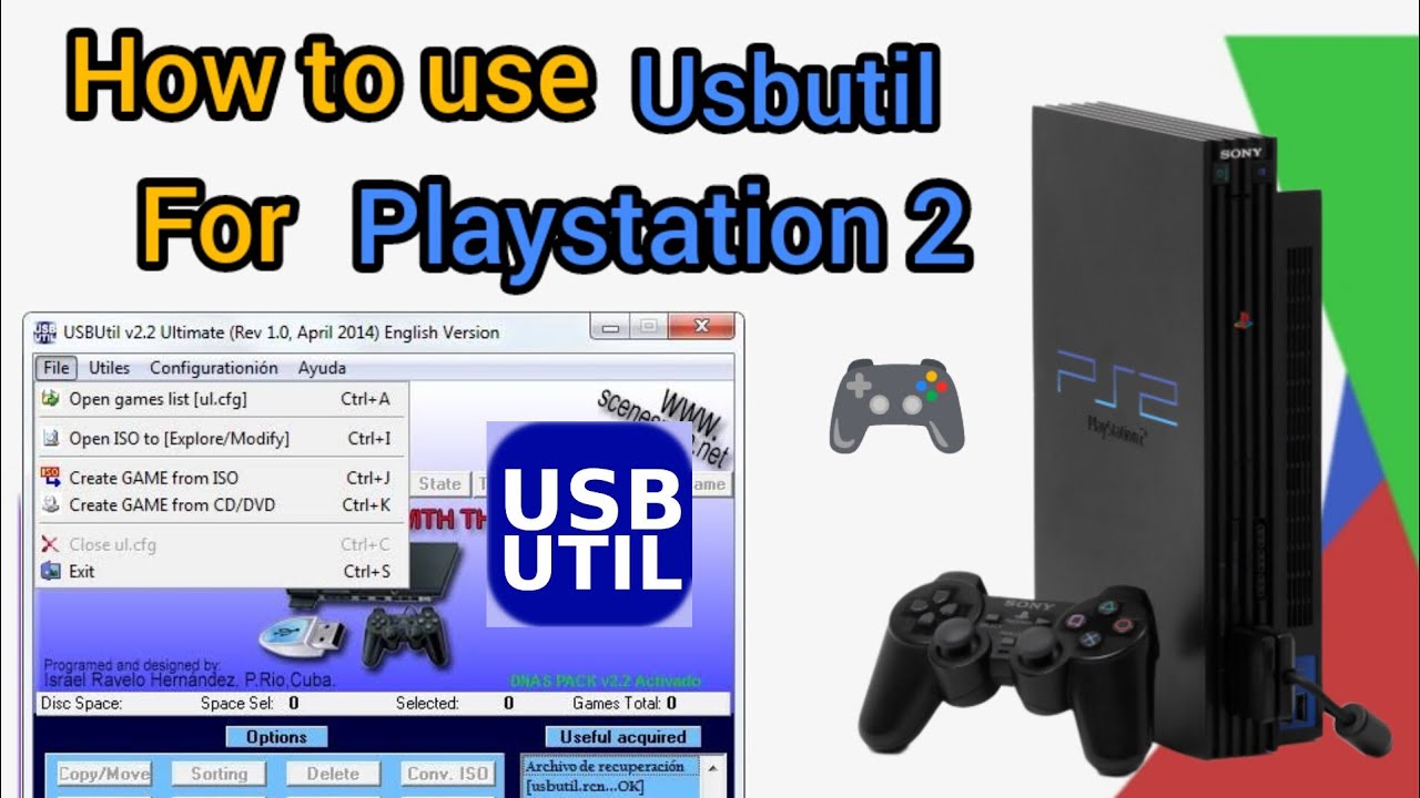 How to use Usbutil for playstation 2 | usbutil sai PS2 mai game dalna shikhe #playstation2