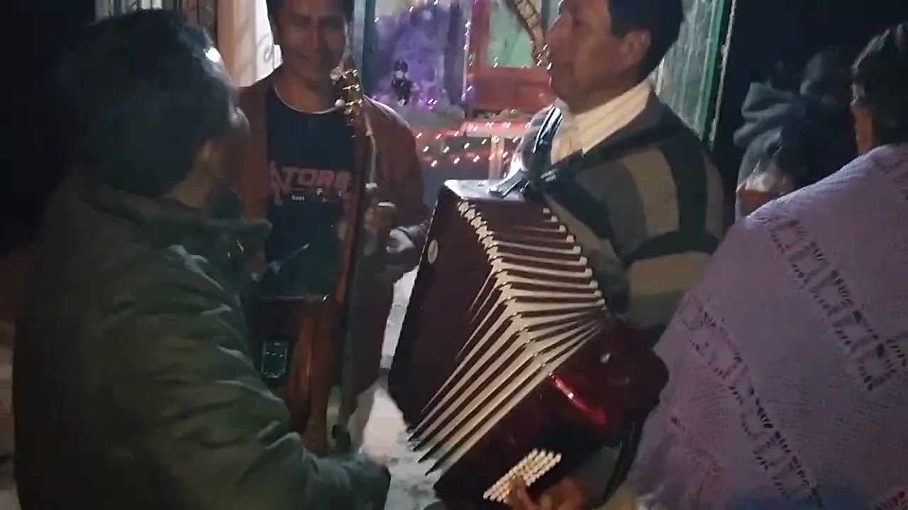cristobal chicaiza y su acordión  la yerbita mala en el barrio  campamento