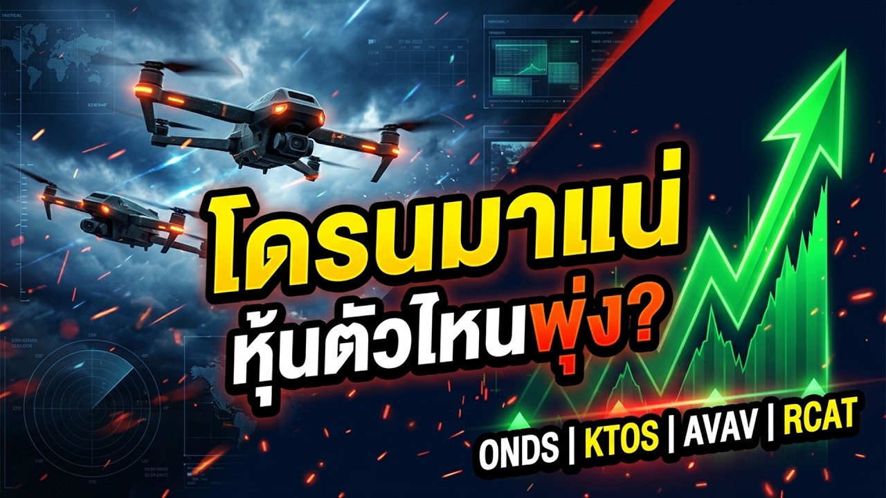 ยุคโดรนมาแน่! 4 หุ้นนี้อาจโตแรงกว่าที่คิด | ONDS, KTOS, AVAV, RCAT