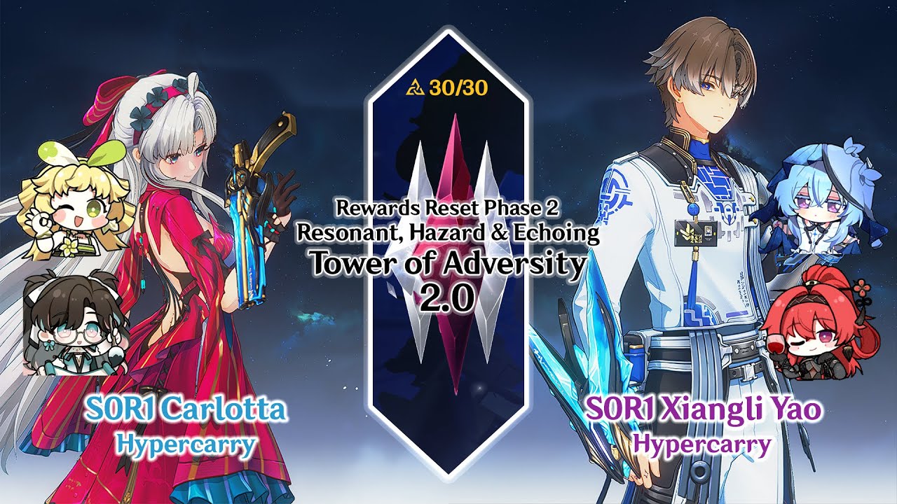Tower of Adversity 2.0 (F2P) S0 Carlotta Hypercarry & S0 Xiangli Yao Hypercarry | Wuthering Waves