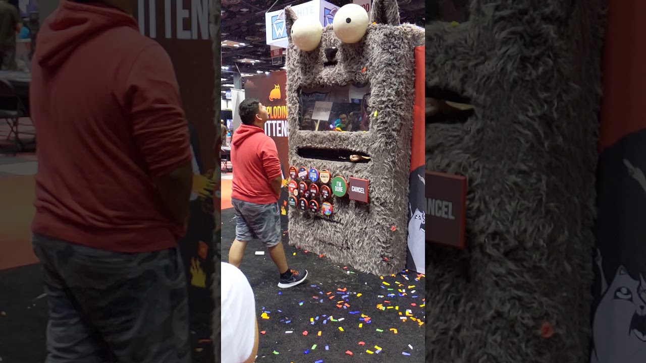 6 Minutes of Exploding Kittens Booth at Gen Con 2019