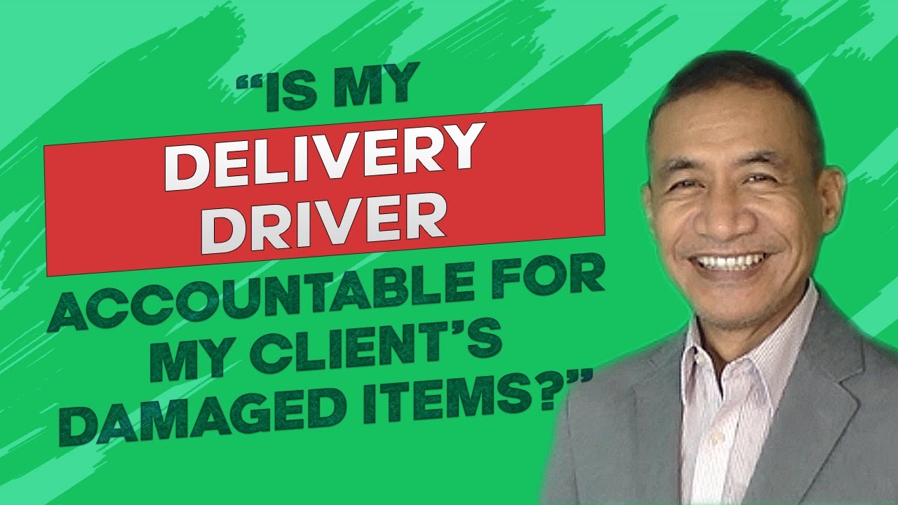 Can a delivery driver or helper become liable to pay for a client's damaged items?