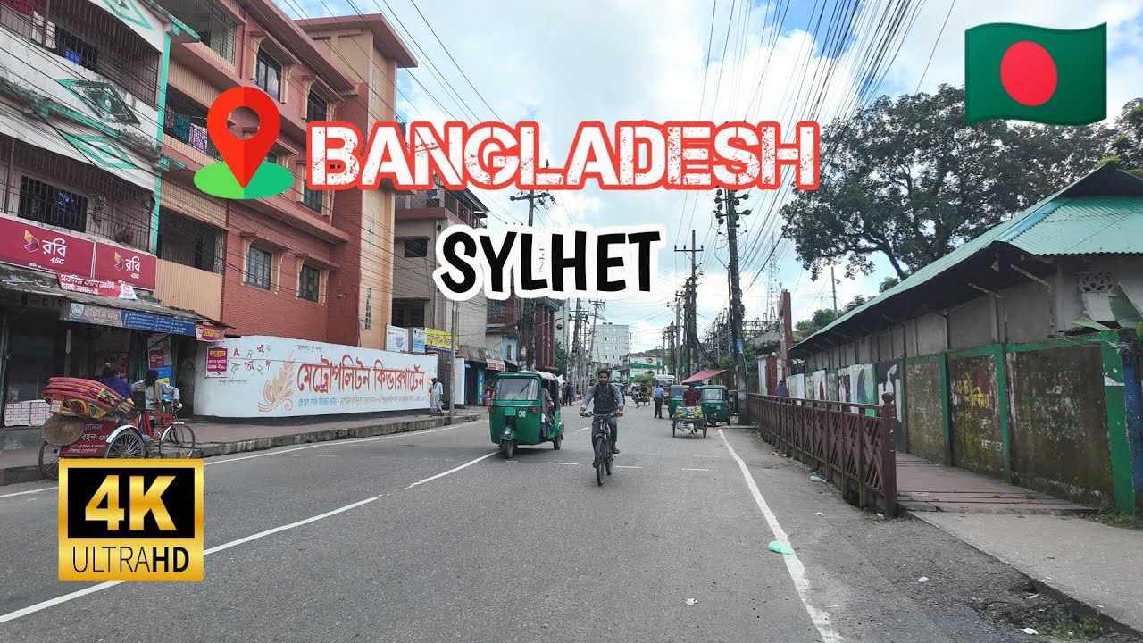 Bangladeshi 4K Walking Tour Sylhet 2024 || Sylhet Kazi Bazar City Walking Tour 2024