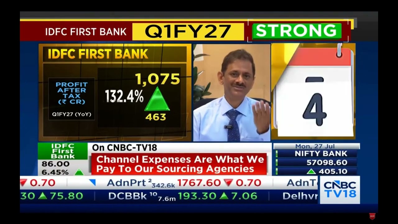 V. Vaidyanathan&rsquo;s Exclusive Interview with CNBC TV18 -  Q1FY2027