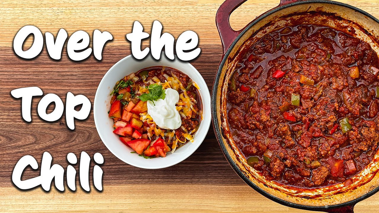 Over The Top Smoked Chili | Beef & Sausage Chili Recipe on a Bradley P10 Pro Smoker