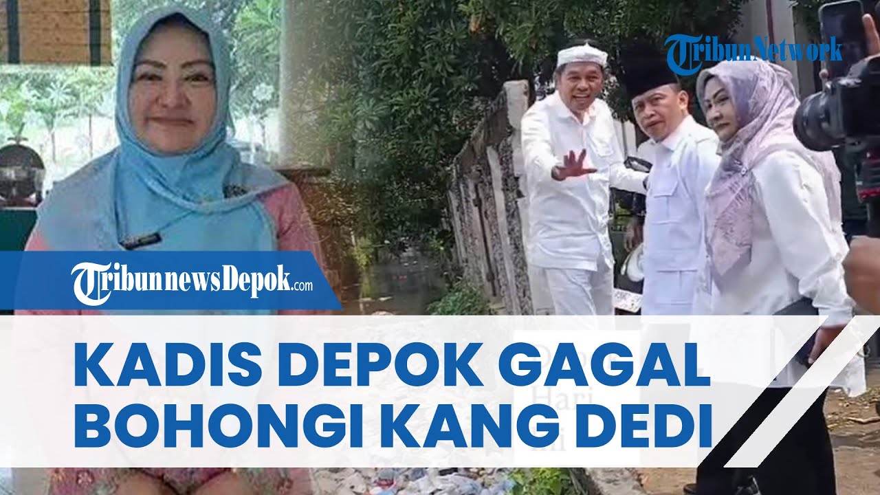 VIRAL MOMEN Kadis PU Depok Citra Indah Yulianty Gagal Bohongi Dedi Mulyadi soal Sampah Sungai