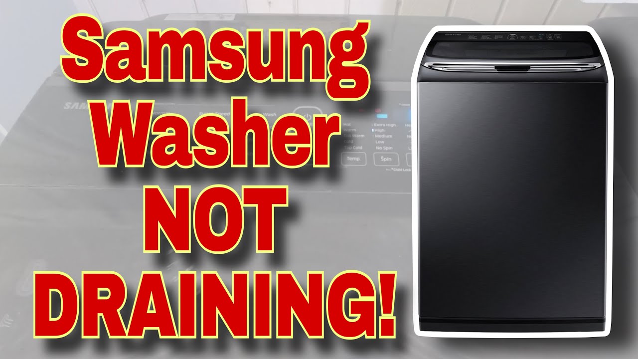 How to Fix Samsung Washer Not Draining | Stops Midway/At Drain Cycle | Model #WA50K8600AV/A2