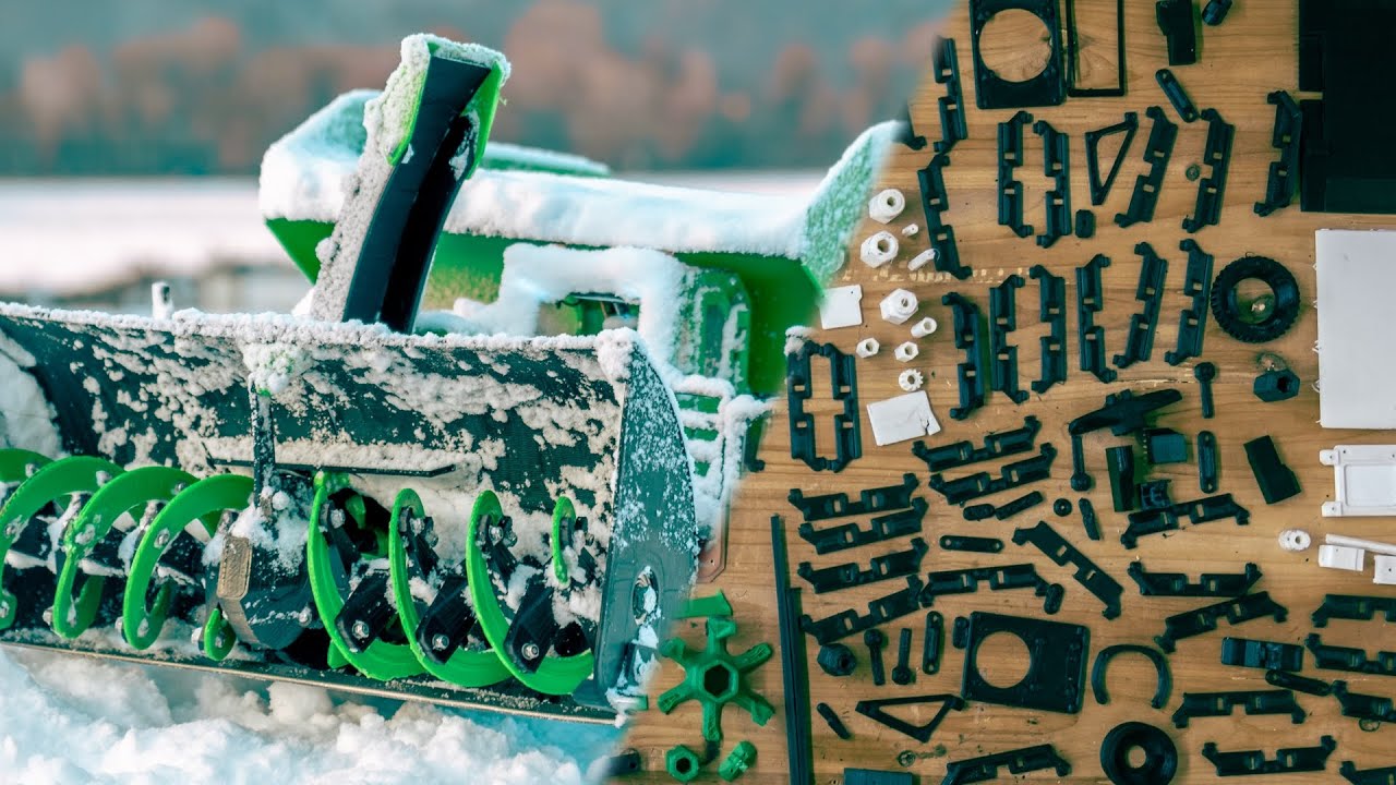 Building a 3D Printed Snowblower // Mini SPYKERKAT Assembly Video
