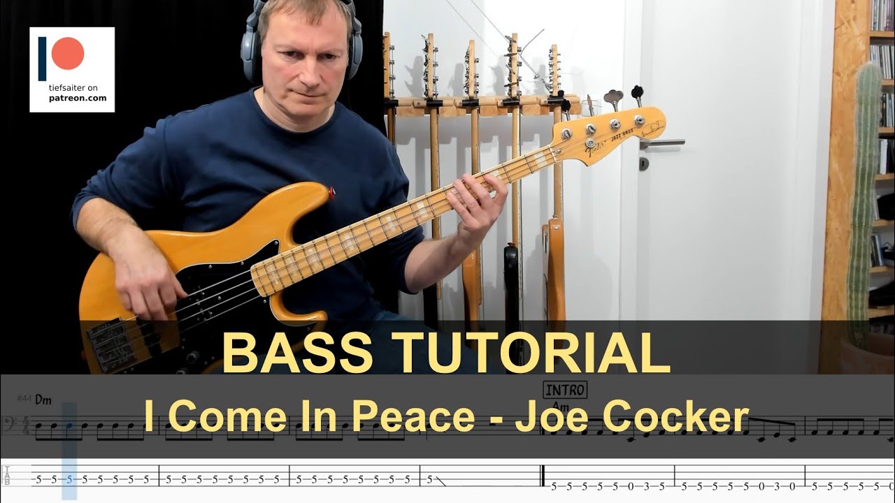 I Come In Peace - Joe Cocker | Bass Tutorial (Sheet + TABs)