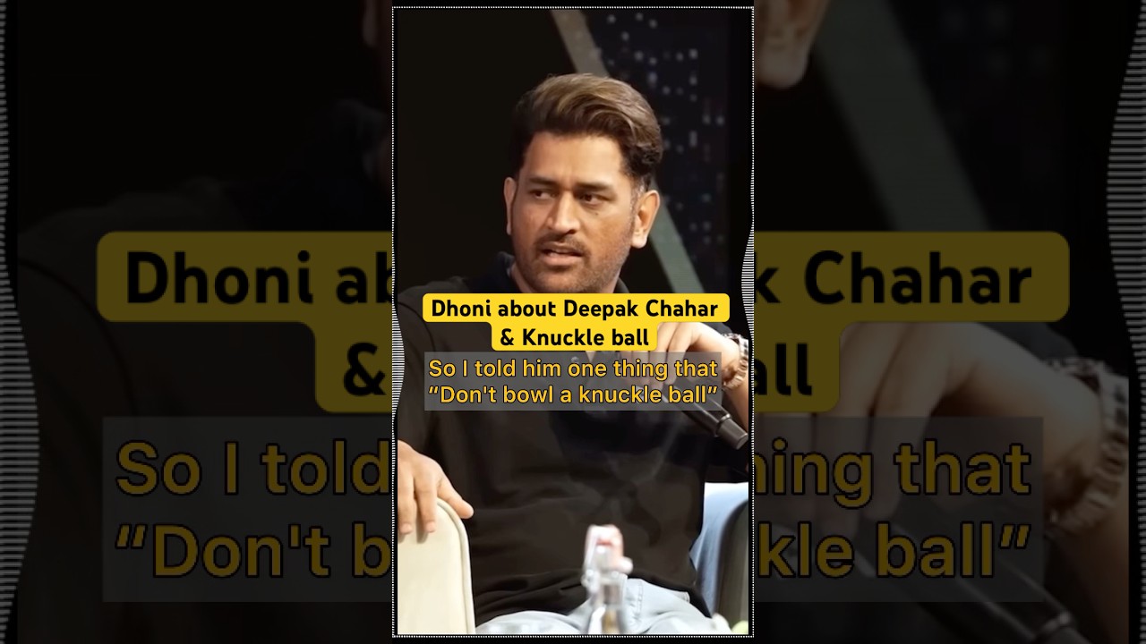 Dhoni about Deepak Chahar & Knuckle ball incident in IPL |watch full video @RIGI_App | MSD | Dhoni