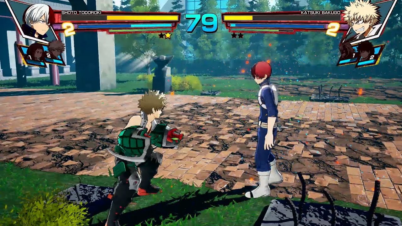 My Hero Academia: One's Justice - Bakugou vs Todoroki Full Match Gameplay (1080p)