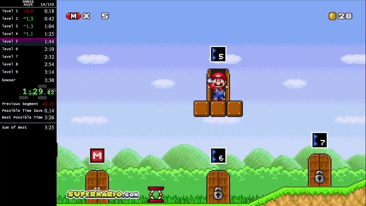 Super Mario Star Scramble any% speedrun in 3:29
