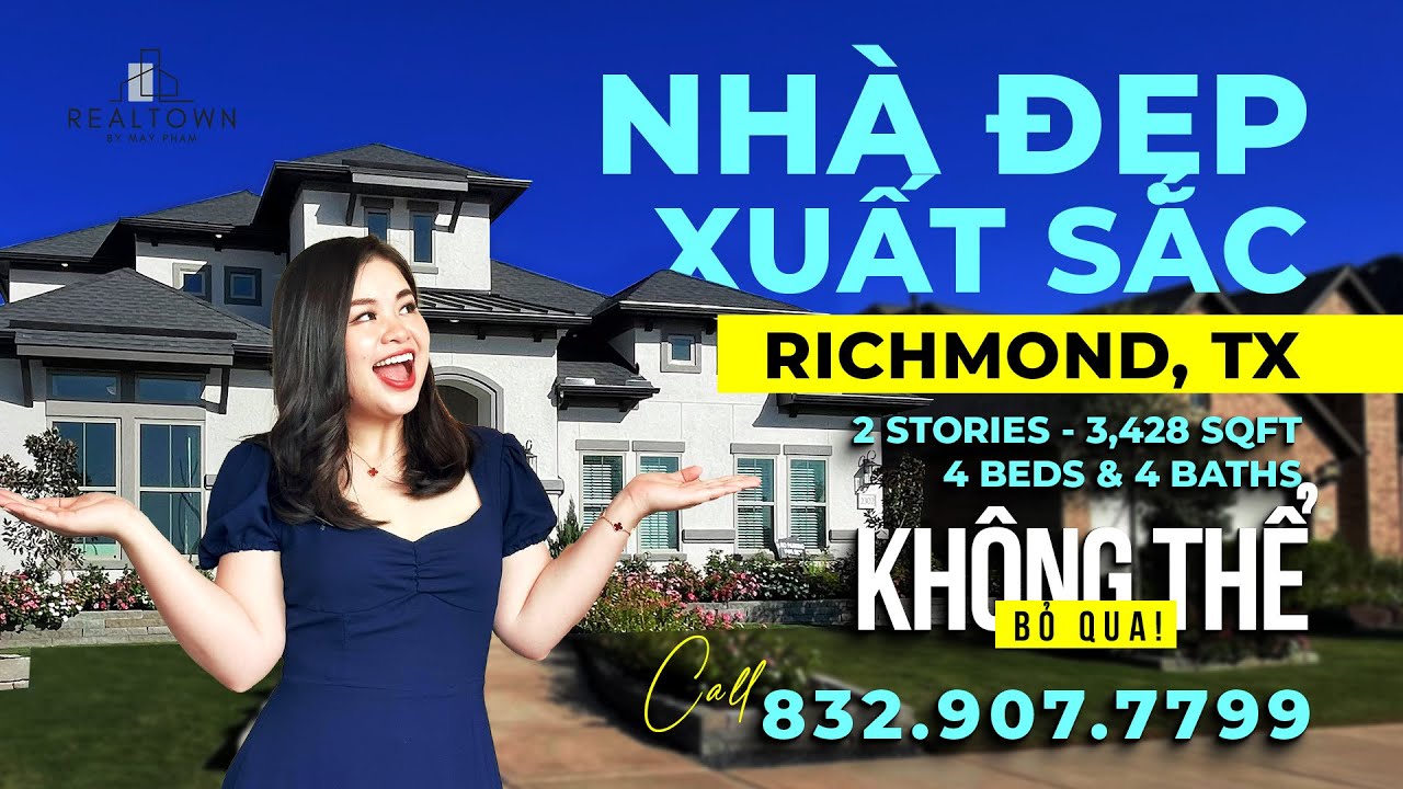 1 - Cùng Khám phá nhà TO ĐẸP SANG CHẢNH, Khu nhà TUYỆT VỜI tại Richmond, Texas