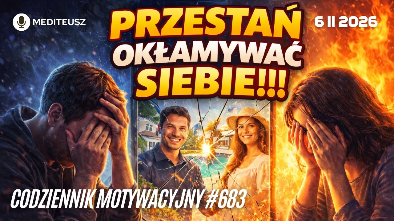 CODZIENNIK MOTYWACYJNY #683 6 II 2026  PRZESTAŃ OKŁAMYWAĆ SIEBIE....