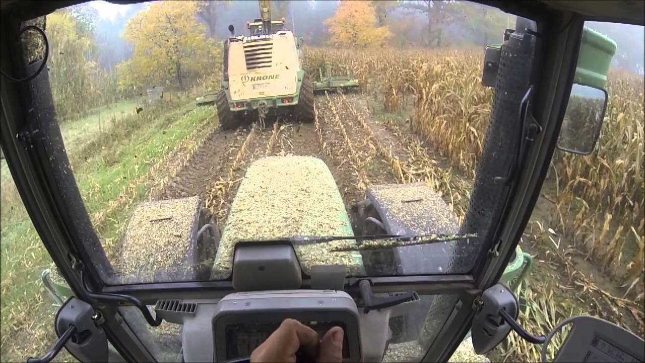 Fendt 820 Vario | Schlammschlacht beim Maishäckseln 2015 Kabinensicht Go Pro