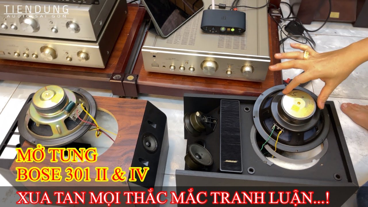 Test so sánh 2 mẫu loa BOSE 301 Tiến Dũng Audio Sài Gòn