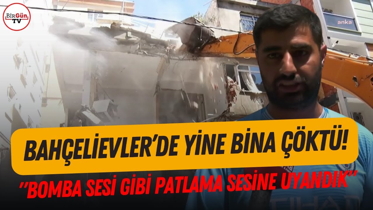 Bahçelievler'de yine bina çöktü: 