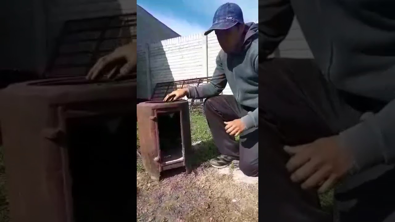 Salamandra reformada con sistema doble combustión