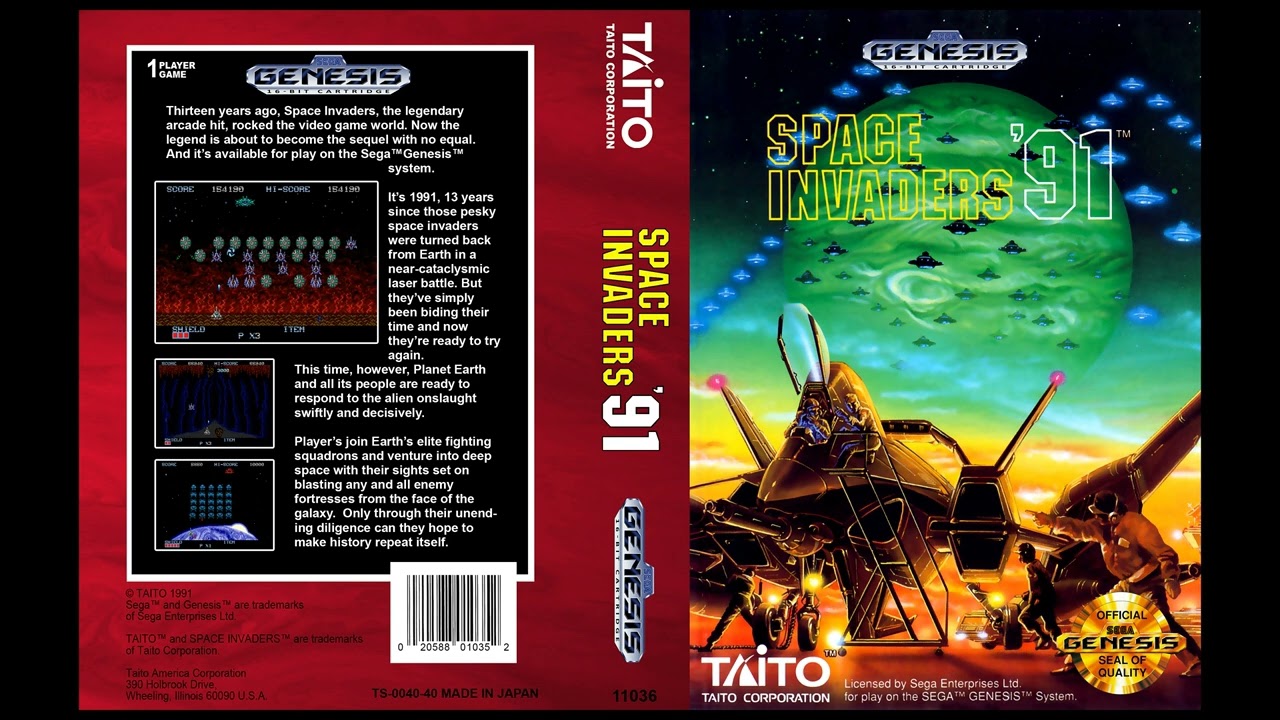 [SEGA Genesis Music] Space Invaders 90/'91- Full Original Soundtrack OST