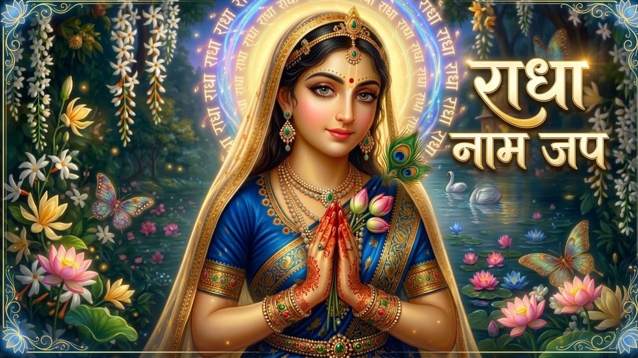 🌺 Heart Touching Radha Naam Jap | Peaceful Morning Radha Krishna Song