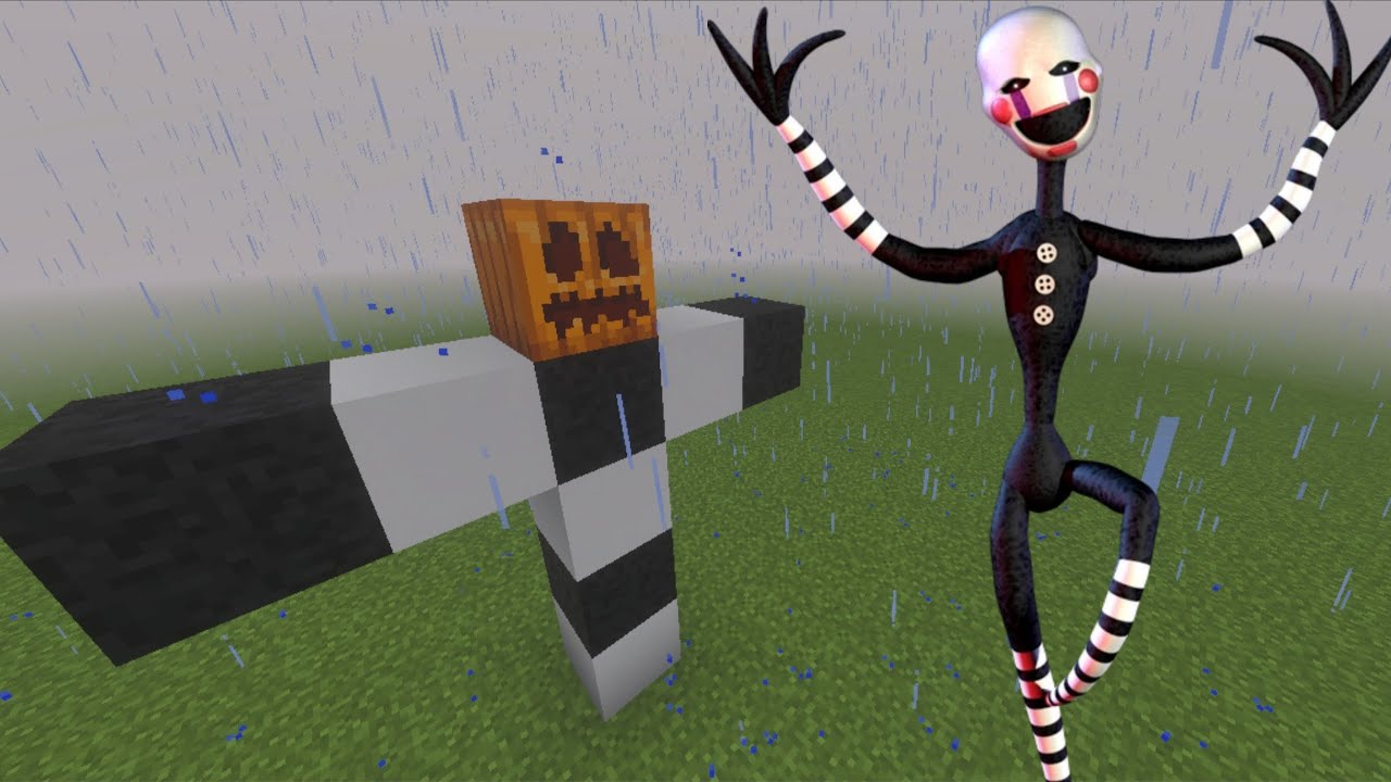 FNAF 2 Puppet and other animatronic Minecraft Bedrock Addon