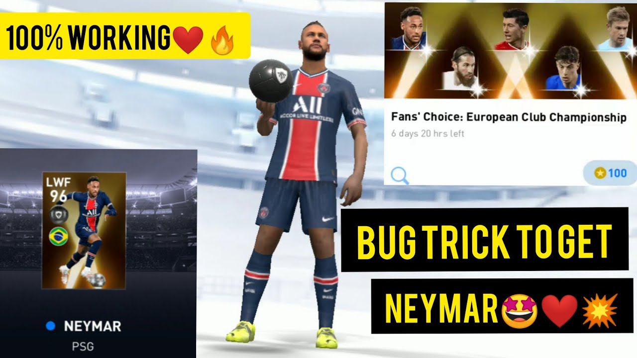 HOW TO GET 99 RATED NEYMAR IN PES 2021 FANS CHOICE EUROPEAN CHAMPIONSHIP